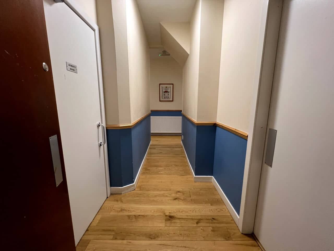 Corridor inside Allison Cargill House